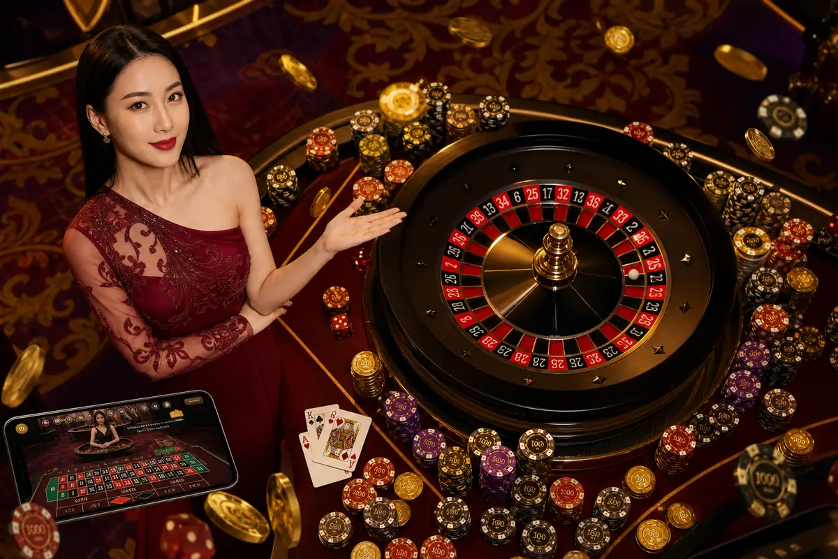myluck Casino antara muka permainan live roulette