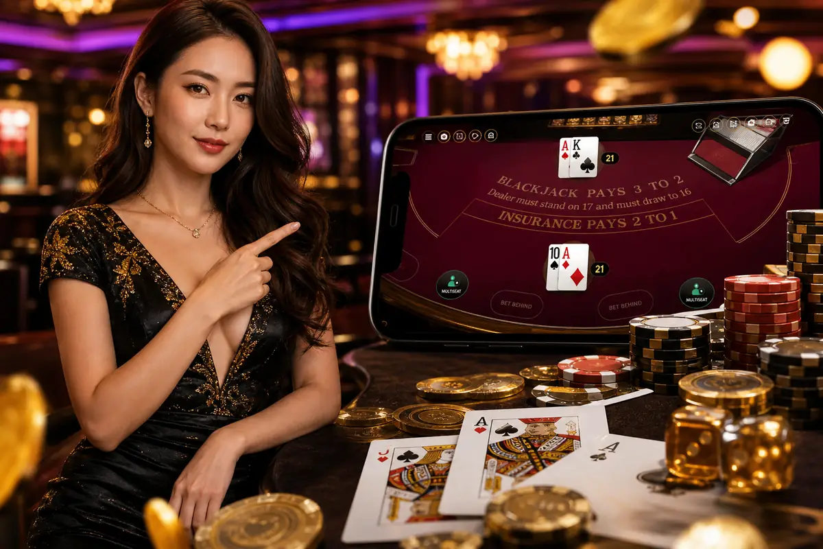 myluck live casino baccarat dealer sebenar